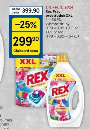 Tesco Rex prací prostředek nabídka