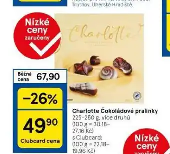 Tesco Charlotte čokoládové pralinky nabídka