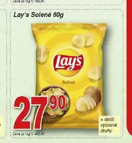 Hruška Lay's chipsy nabídka