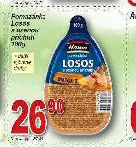 Pomazánka losos s uzenou příchutí