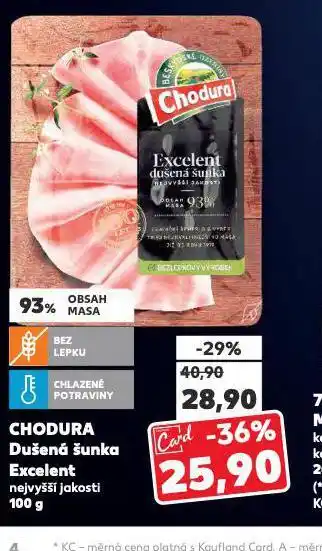 Kaufland Chodura dušená šunka excelent nabídka