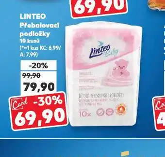 Kaufland Linteo přebalovací podložky nabídka