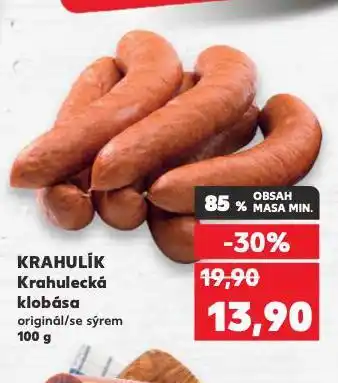 Kaufland Krahulecká klobása nabídka