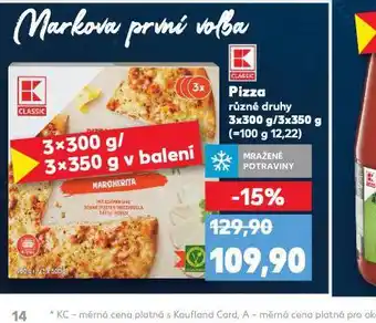 Kaufland Pizza nabídka