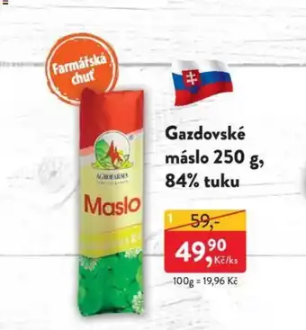 Gazdovské máslo 250 g, 84% tuku