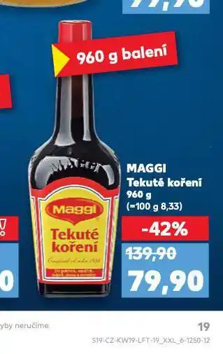 Kaufland Maggi tekuté koření nabídka