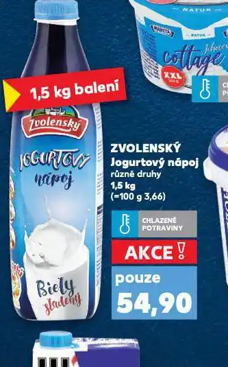 Kaufland Zvolenský jogurtový nápoj nabídka