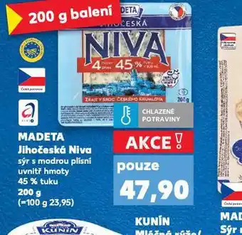 Kaufland Madeta jihočeská niva nabídka