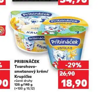 Kaufland Pribináček krupička nabídka