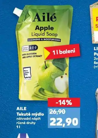 Kaufland Aile tekuté mýdlo náhradní náplň nabídka