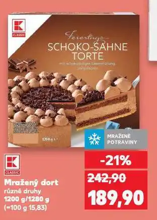 Kaufland Mražený dort nabídka