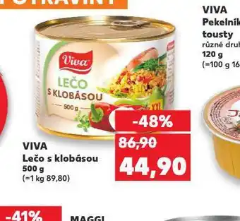 Kaufland Viva lečo s klobásou nabídka