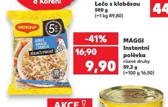 Kaufland Maggi instantní polévka nabídka