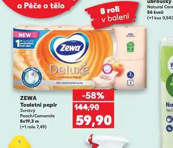 Kaufland Zewa deluxe toaletní papír nabídka