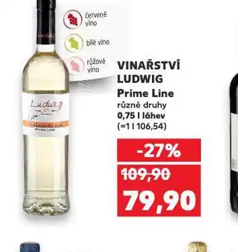 Kaufland Vinařství ludwig prime line nabídka