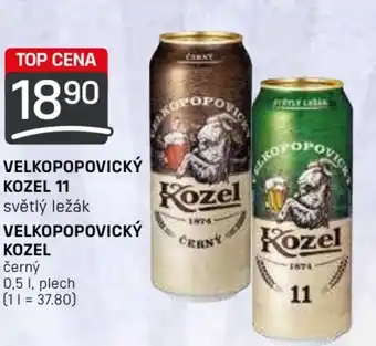 Flop VELKOPOPOVICKÝ KOZEL 11 světlý ležák 0.5L nabídka