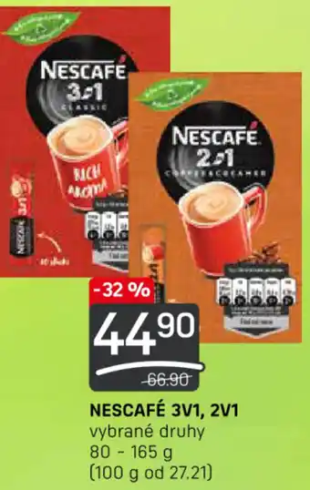 Flop NESCAFÉ 3V1, 2V1 nabídka