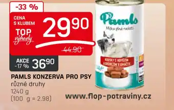 Flop PAMLS KONZERVA PRO PSY nabídka