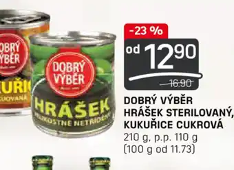 Flop DOBRÝ VÝBĚR HRÁŠEK STERILOVANÝ, KUKUŘICE CUKROVÁ nabídka