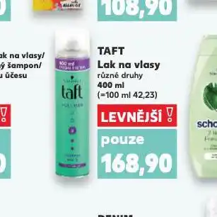 Kaufland Taft lak na vlasy nabídka