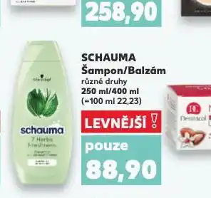 Kaufland Schauma šampon, balzám nabídka