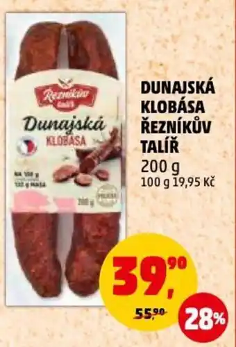 Penny Market DUNAJSKÁ KLOBÁSA ŘEZNÍKŮV TALÍŘ nabídka
