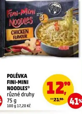 Penny Market POLÉVKA FINI-MINI NOODLES nabídka