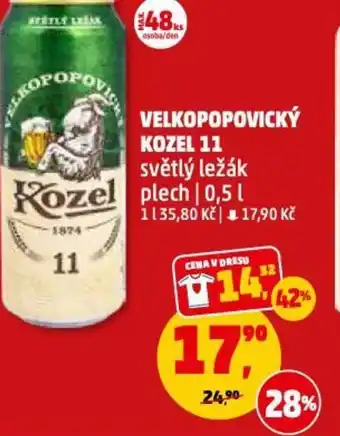 Penny Market VELKOPOPOVICKÝ KOZEL 11 0.5L nabídka