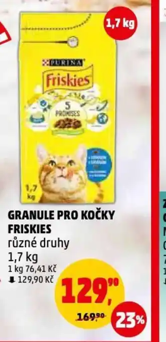 Penny Market GRANULE PRO KOČKY FRISKIES nabídka