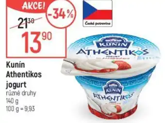 Globus Kunín Athentikos jogurt nabídka