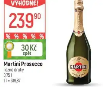Globus Martini Prosecco 0.75L nabídka