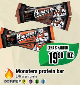 Tamda Foods Monsters protein bar nabídka