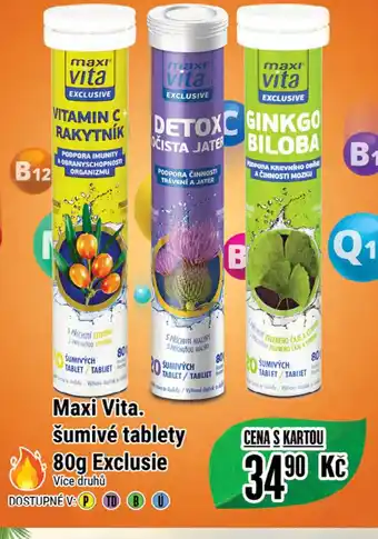 Tamda Foods Maxi Vita. šumivé tablety 80g Exclusie nabídka