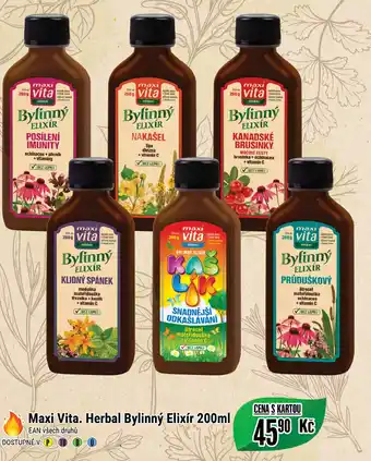 Tamda Foods Maxi Vita. Herbal Bylinný Elixír 200ml nabídka