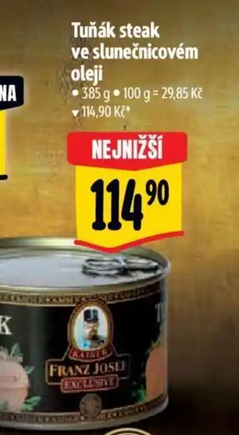 Albert Tuňák steak ve slunečnicovém oleji nabídka