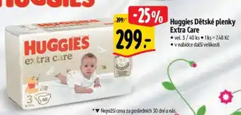 Albert Huggies Dětské plenky extra care nabídka