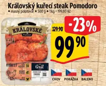 Albert Královský kuřecí steak Pomodoro nabídka