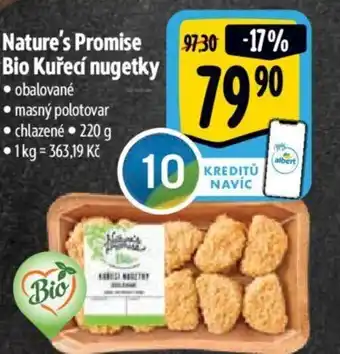 Albert Nature's Promise Bio Kuřecí nugetky nabídka