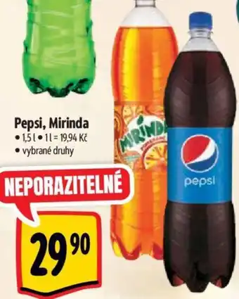 Albert Pepsi, Mirinda 1.5L nabídka