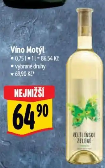 Albert Vino Motýl 0.75L nabídka