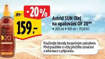Albert Astrid SUN Olej na opalování OF 20 nabídka