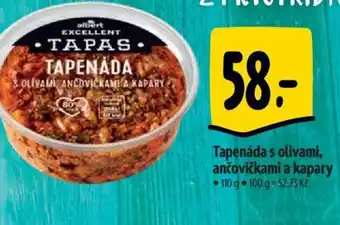Tapenáda s olivami, ančovičkami a kapary