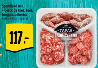 Albert Španělské trio - besos de fuet, fuet, longaniza iberica nabídka