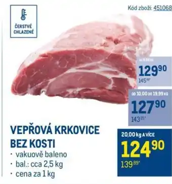 Makro VEPŘOVÁ KRKOVICE BEZ KOSTI nabídka