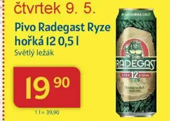 Kubík potraviny Pivo Radegast Ryze hořká 12 0,5L nabídka