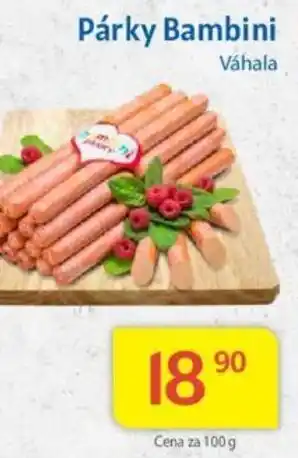 Kubík potraviny Párky Bambini nabídka
