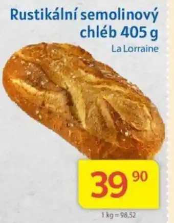 Kubík potraviny Rustikální semolinový chléb 405 g nabídka