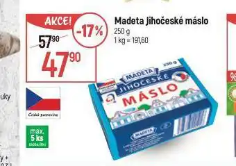 Globus Madeta jihočeské máslo nabídka