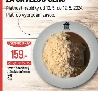 Globus Hovězí španělský ptáček s dušenou rýží nabídka