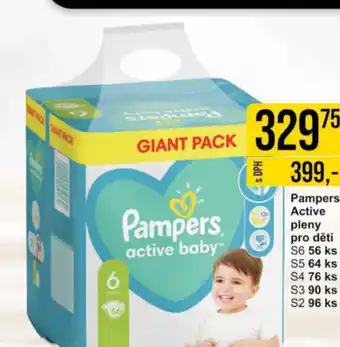 Jip Pampers Active pleny pro děti nabídka